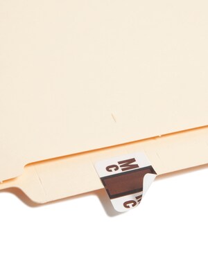 Smead BCCR Labels File Folder Label, MC, Brown, 500 Labels/Pack (67097)