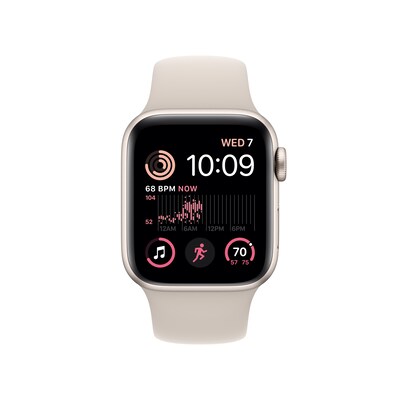 Apple Watch Series SE, Starlight, 40mm (MNT33LL/A)