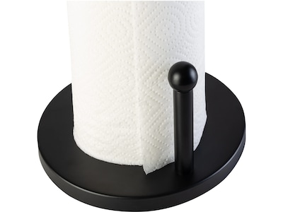 Honey-Can-Do Steel Paper Towel Holder, Black (KCH-09140)
