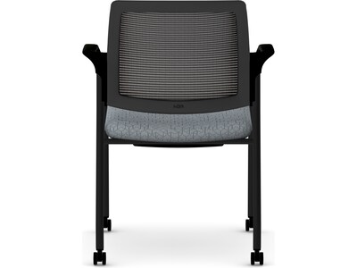 HON Ignition Fabric/Mesh Multipurpose Stacking Chair, Basalt/Black (HIGS6.F.H.IM.APX25.T)