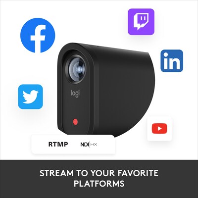 Logitech Mevo Start HD 1080p Live-Streaming Webcam, Black (961-000498)
