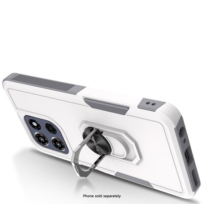 SaharaCase Raider Series GRIP Case for Motorola Moto G Power 5G, Shock Absorbing, Fossil White (CP00784)