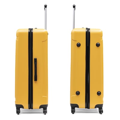 InUSA Pilot 4-Piece Hardside Spinner Luggage Set, TSA Checkpoint Friendly, Mustard (IUPILSMLXL-MUS)