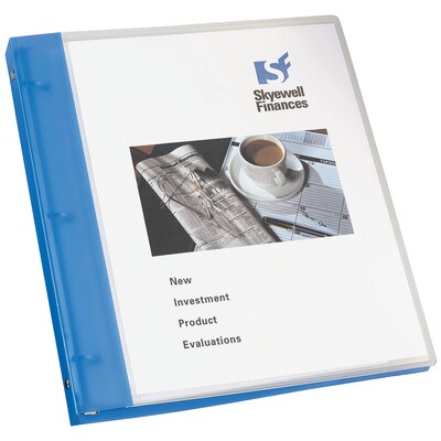 Avery 1/2 3-Ring Flexible Poly Binders, Blue (17670)
