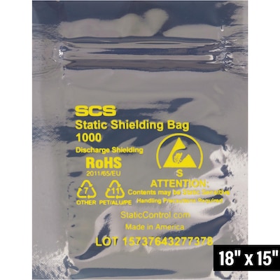 15 x 18 Reclosable Poly Bag, 3.1 Mil, Clear, 100/Carton (STC345)