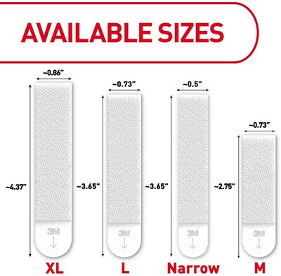 3M Command 17206-OFES Large Picture Hanging Strips, White - 3 Pairs Each, 3  Pack