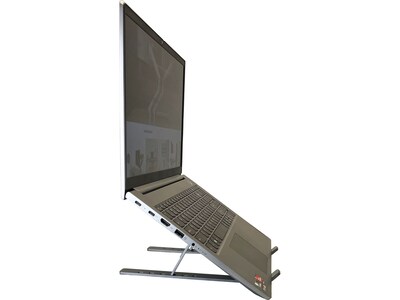 Amer 10" x 6" Aluminum Folding Laptop Stand, Dark Gray (AMRNS02DG)