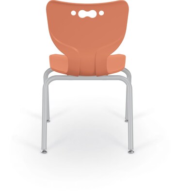 MooreCo 14 Hierarchy Student Chair with 4 Legs, Cayenne/Platinum Base (703673562850)