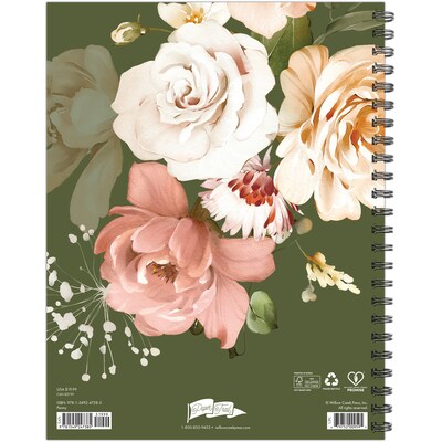 2025 Willow Creek 8.5 x 11 Weekly & Monthly Planner Cover, Peony (47385)