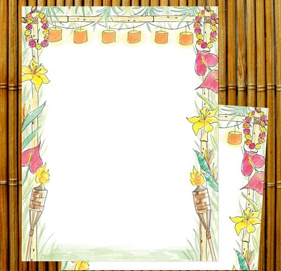 Great Papers! Luau Letterhead, Multicolor, 80/Pack (2014261)