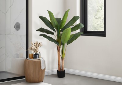 Monarch Specialties Inc. 55 Artificial Banana Tree in Pot (I 9568)