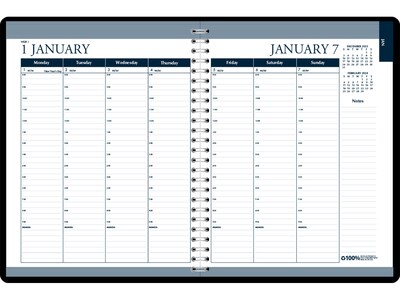 2024 House of Doolittle 8.5 x 11 Weekly & Monthly Appointment Book, Black (283-02-24)