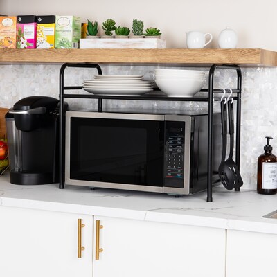 Mind Reader Metal Kitchen Shelf, Black (1TCOUMIC-BLK)