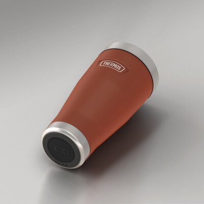 Thermos Icon Stainless Steel Vacuum Insulated Tumbler, 16 oz., Saddle (IS1012SD4)