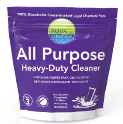 Aqua Chempacs All Purpose Heavy-Duty Cleaner, Lavender Scent, 20 Pods/Bag (9320955)