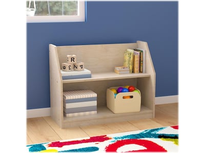 Flash Furniture Bright Beginnings Display Shelf Unit, 24.5"H x 31.5"W x 11.75"D, Brown (MK-KE19226-GG)