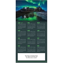 Custom Northern Lights Tri-Fold Calendar Card