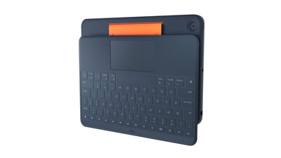 Logitech Rugged Combo 3 Touch Keyboard Case with Trackpad for iPad 7th/8th/9th Gen, Classic Blue (920-010341)