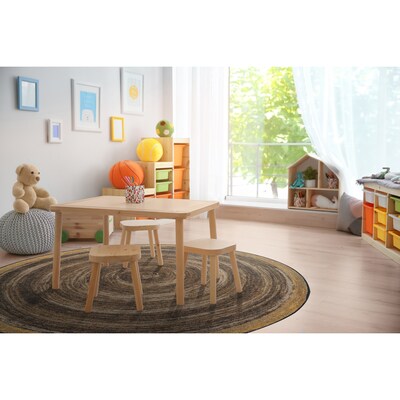 Joy Carpets Feeling Natural Nylon 7'7" Round Machine Tufted Rug, Walnut (1972E-02)