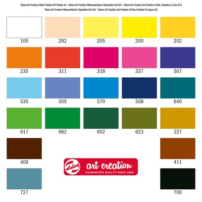 Talens Art Creation Water Soluble Oil Pastel Set, Assorted Colors (TLN9029124M)