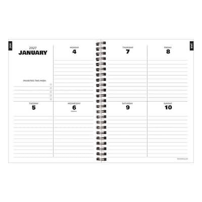 2027 TF Publishing Coca-Cola 6.5" x 8"  Weekly & Monthly Standard Planner, Paperboard Cover, Multicolored (27-9234)