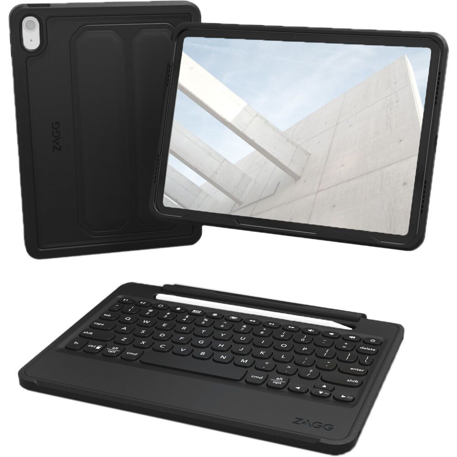 ZAGG Rugged Book Polycarbonate 10.9 Rugged Keyboard/Cover Case for Apple iPad (10th Generation), Black (103111478)