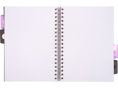 Pukka Pad Rochelle & Jess 5-Subject Notebook, 7.5 x 10, Graph-Ruled, 100 Sheets, Lilac, 3/Pack (99