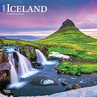 2025 BrownTrout Iceland 12 x 12 Monthly  Wall Calendar (9781975476175)