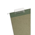 Smead Hanging File Folders, 1/5-Cut Tab, Legal Size, Standard Green, 25/Box (64155)