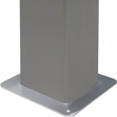 Global Industrial 84"H Outdoor Water Shower, 2 Nozzles, Stainless Steel (670434)
