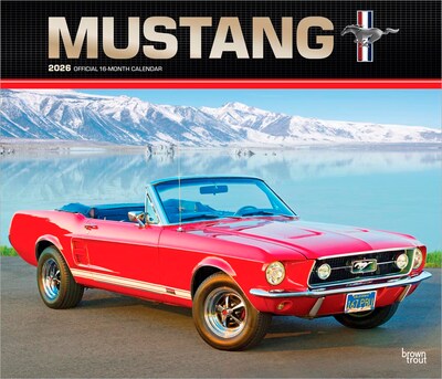 2026 BrownTrout Ford Mustang 14 x 12 Monthly Wall Calendar (9798330701643)