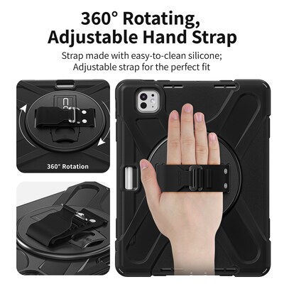 CODi Essentials Bundle: Rugged Case iPad Pro 11" (M4, M5) + Screen Protector, Black  (TK0000011)