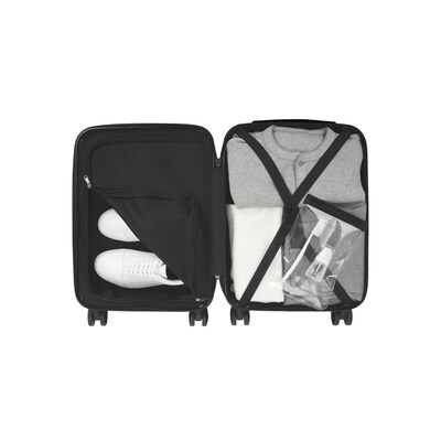 Bond Street Panoramic 3-Piece Hardside Spinner Luggage Set, Slate (HLG7503BS-SLATE)