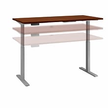 Bush Business Furniture Move 60 Series 60W Electric Height Adjustable Standing Desk, Hansen Cherry