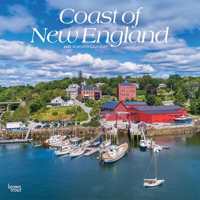 2023 BrownTrout Coast of New England 12 x 24 Monthly Wall Calendar, (9781975451486)