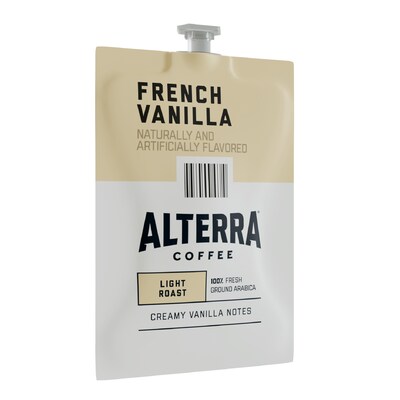 Alterra French Vanilla Coffee Flavia Freshpacks, Light Roast, 100/Carton (MDRA183)