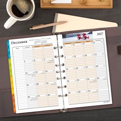 2027 AT-A-GLANCE Zenscapes 5.5" x 8.5" Daily & Monthly Planner Refill Pages (281-225-27)