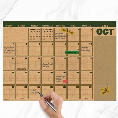 2026-2027 TF Publishing Trail + Timber 17" x 12" Academic Monthly Desk Pad Calendar (AY27-8506)