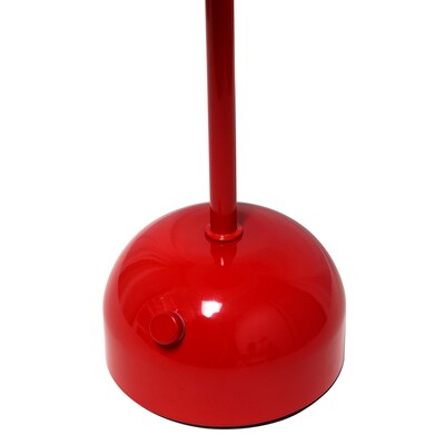 Simple Designs Mushroom Magic LED Table Lamp, Red (LD1069-RED)