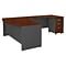 Bush Business Furniture Components 72W L Shaped Desk with Right Handed Return and 3 Drw File Cabine