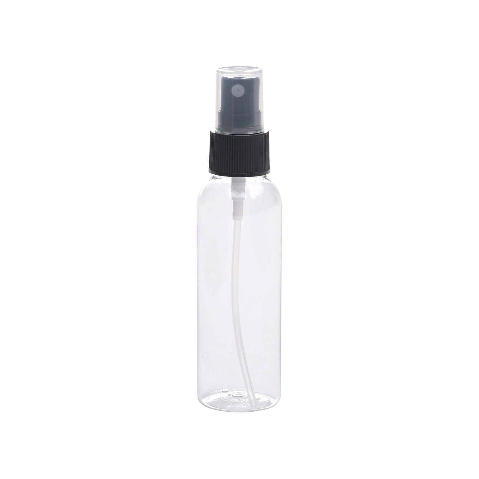 Excello Global Products Plastic Travel Toiletry Bottle, Clear/Black (SPLS-TRVL-0008)