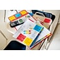 Post-it Super Sticky Notes, 3" x 3", Playful Primaries Collection, 90 Sheet/Pad, 5 Pads/Pack (654-5SSAN)