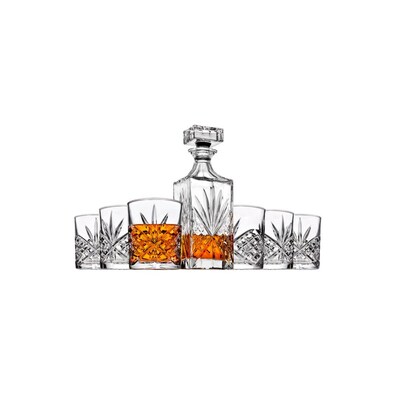 Dublin 7 Pc Whiskey Decanter Set by Godinger