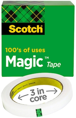 Scotch® Magic™ Invisible Tape Refill, 3/4" x 72 yds. (810)