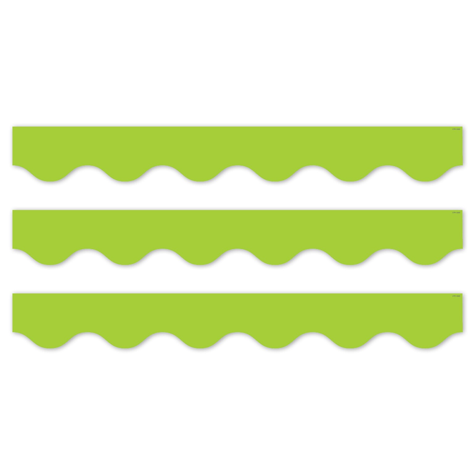 Creative Teaching Press Core Decor EZ Border, 3 x 2, Lime Wavy, 24/Pack, 3 Packs/Bundle (CTP11064-3)