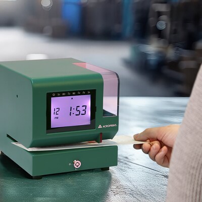 Acroprint Punch Card Time Clock System, Green (M150MC4)