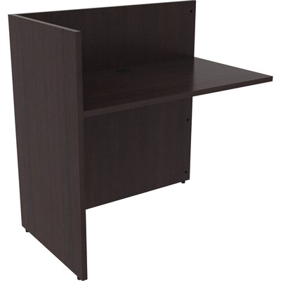 Lorell Essentials 42W Desk Return, Espresso (LLR18309)