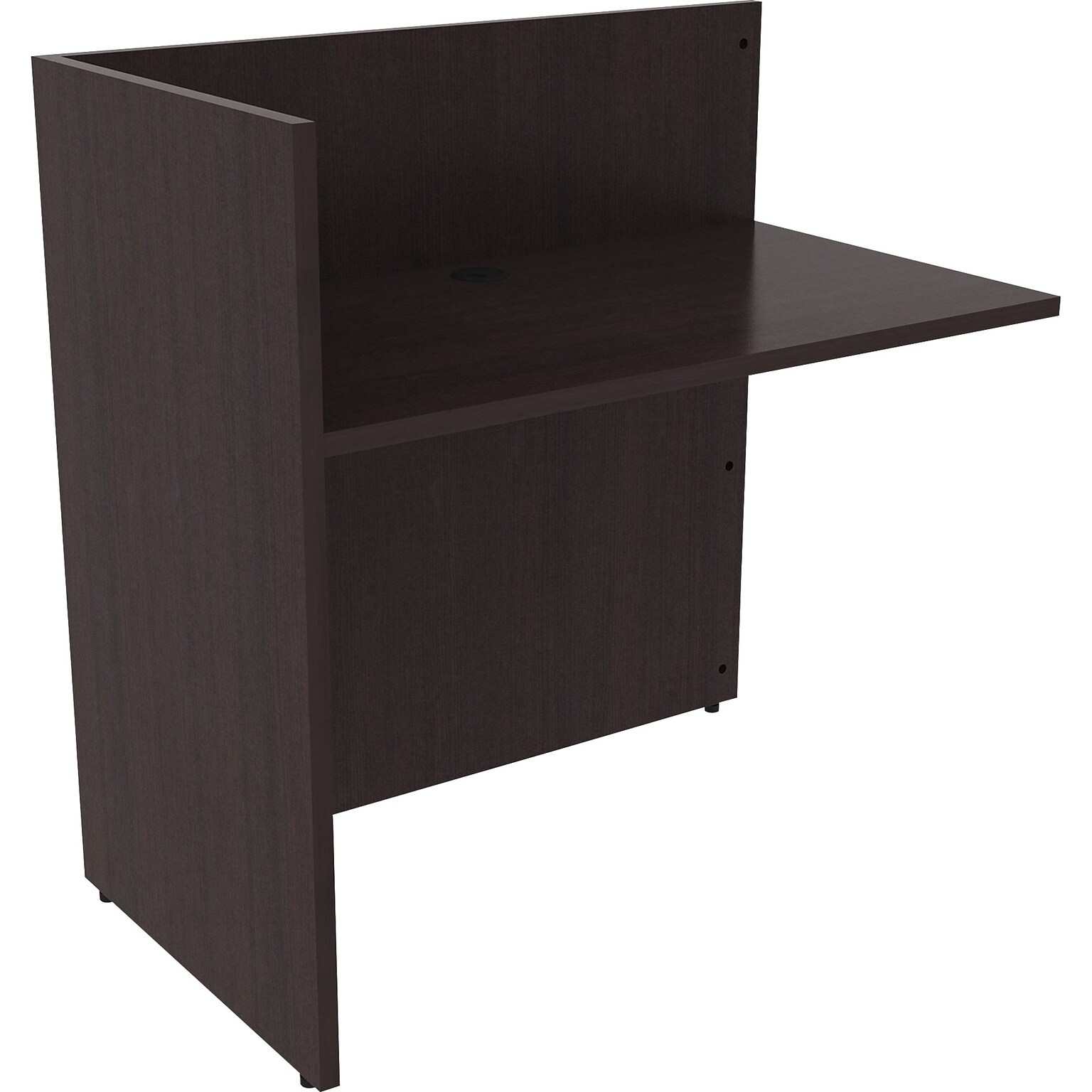 Lorell Essentials 42W Desk Return, Espresso (LLR18309)