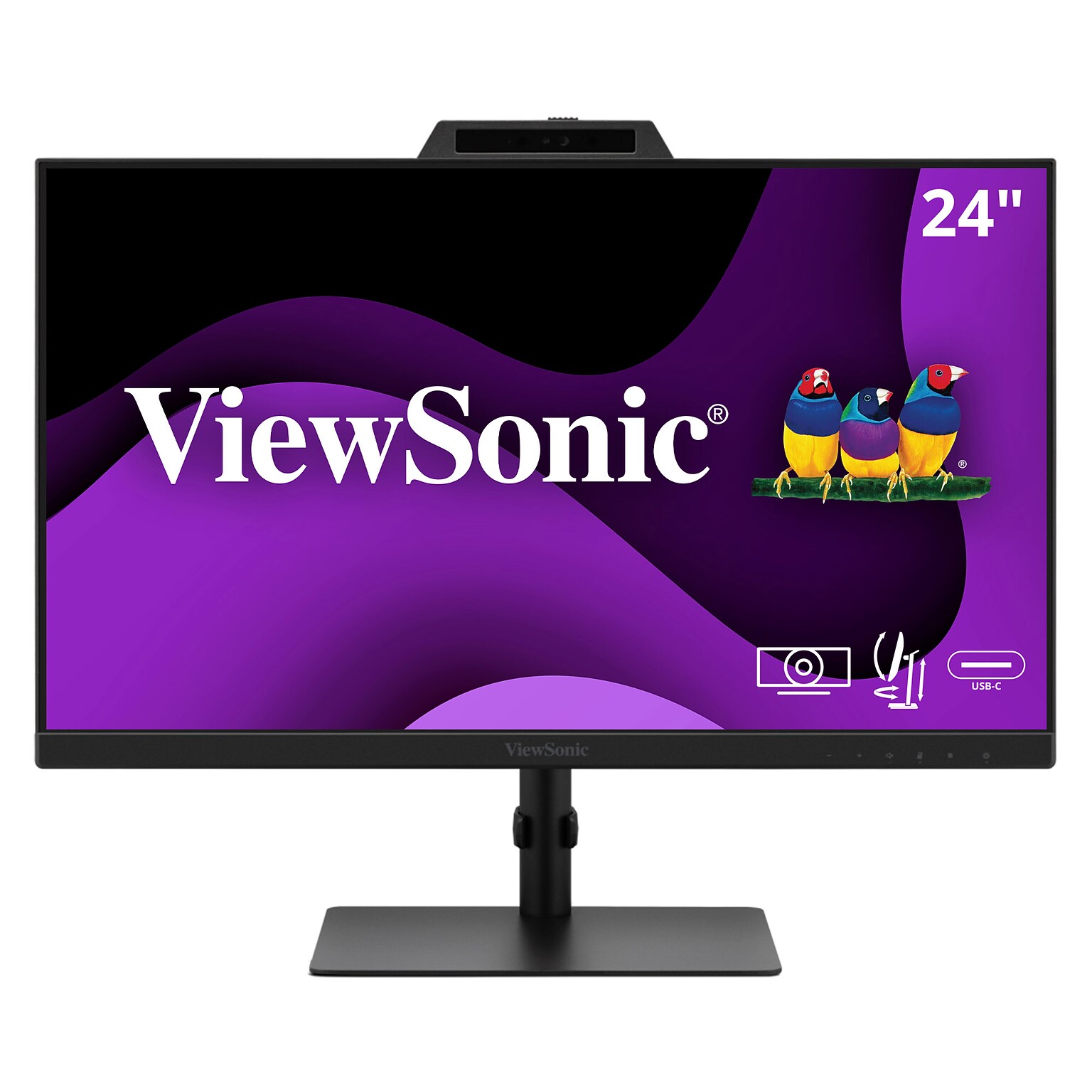 ViewSonic 24 FHD 120Hz LCD Non-Portable Monitor, Adjustable, Black (VG2441V)