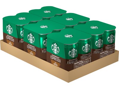 Starbucks Doubleshot Espresso & Cream Cold Brew Coffee, 6.5 fl. oz., 24/Carton (19286)